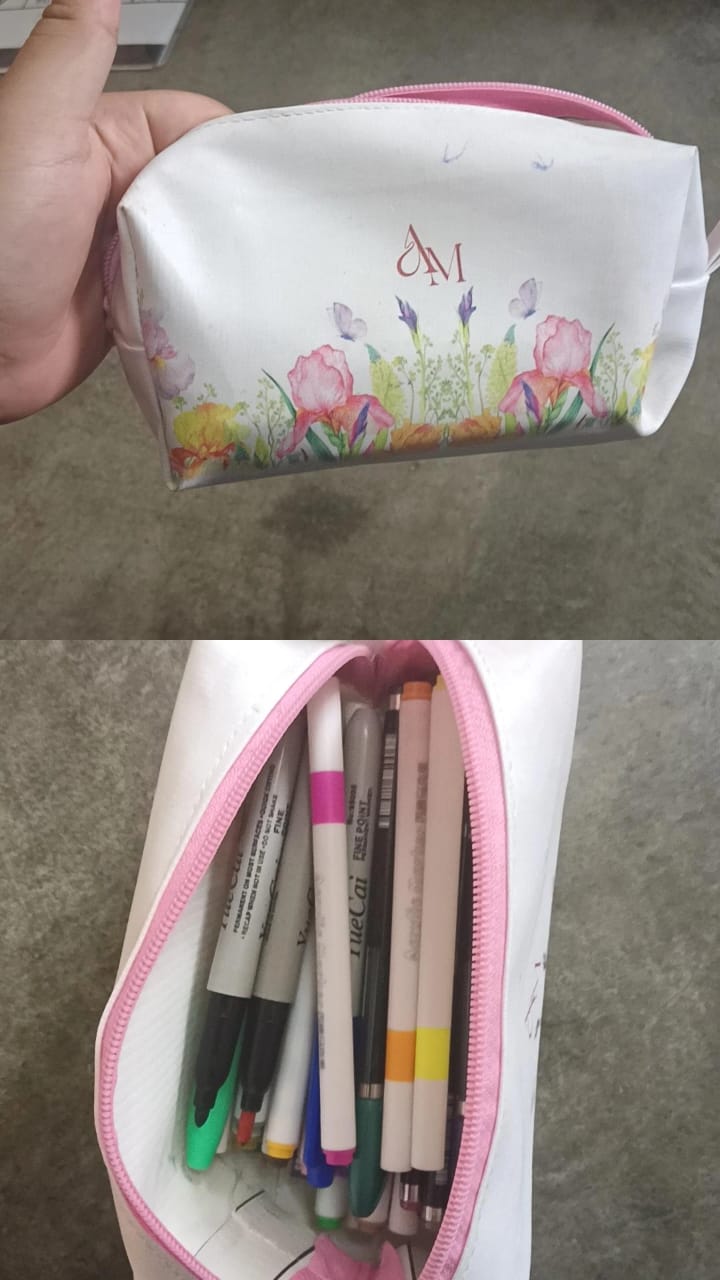 Pencil box and pen marker